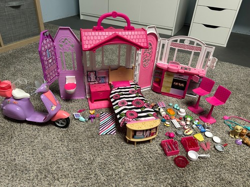Barbie glam casa fuga rosa - casa,